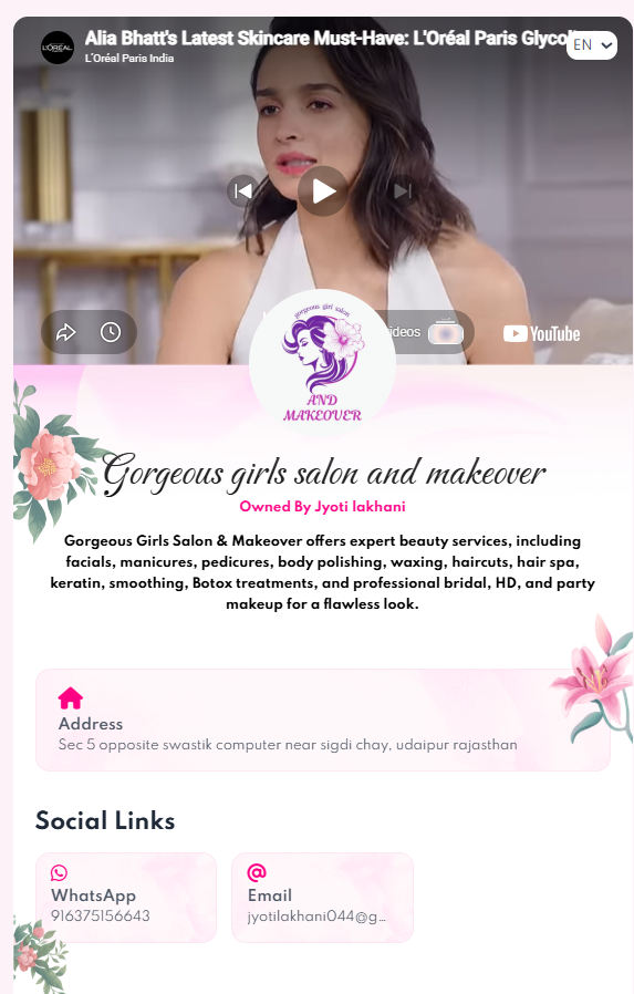 Digital Business Profile + Catalog